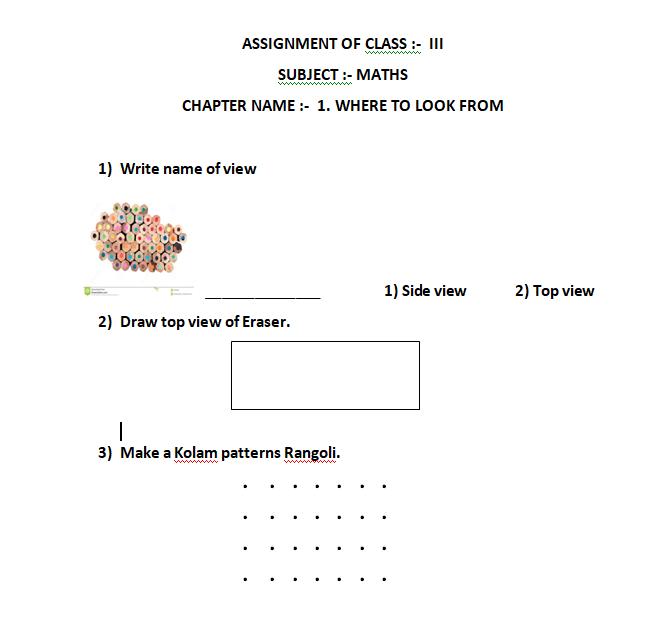 class 3 assignment pdf