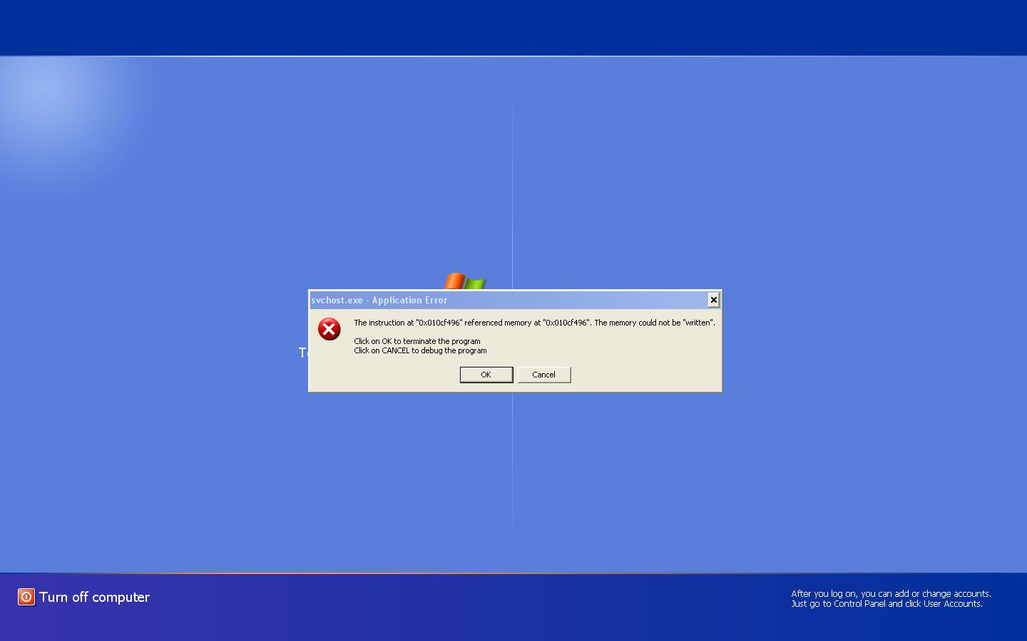 Windows xp professional hkcmd error