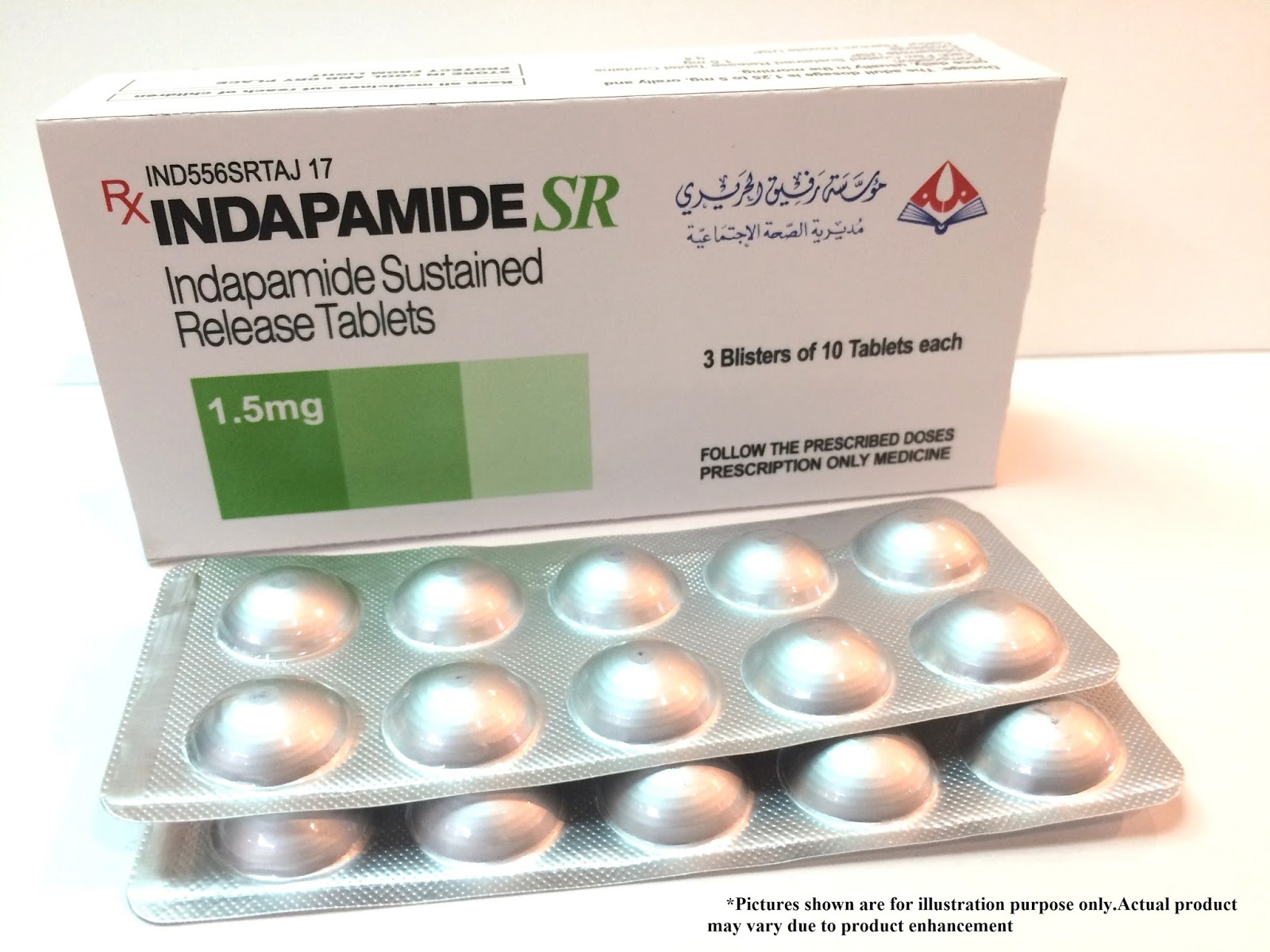 what is indapamide tablets used for