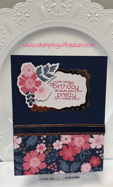 Stampin' Up! EVERYTHING is rosy, You Tube Video Tutorial, www.stampingwithsusan.com