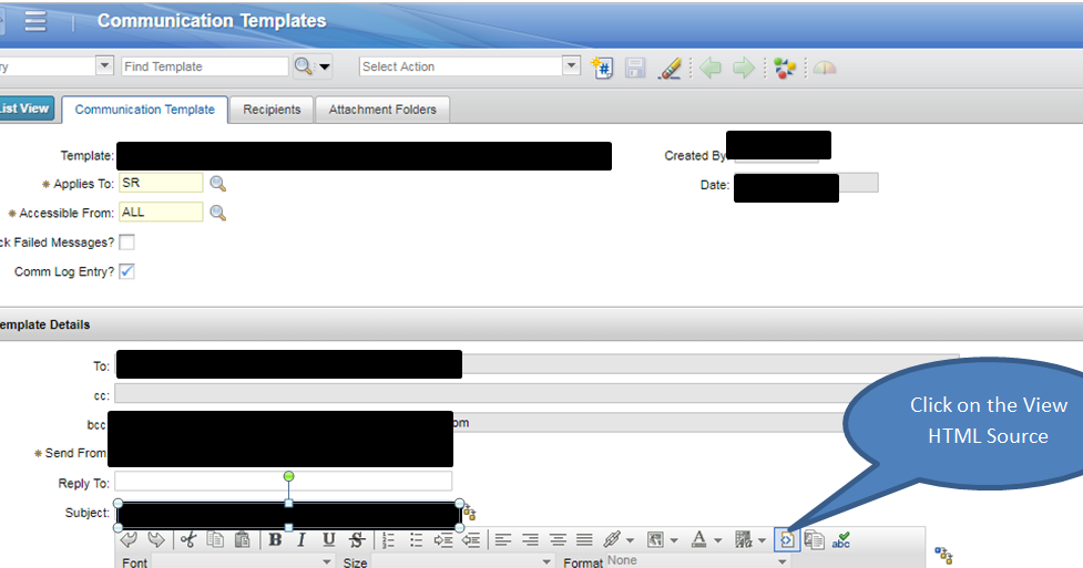 IBM Maximo Tips Table Type Presentation in Communication Template