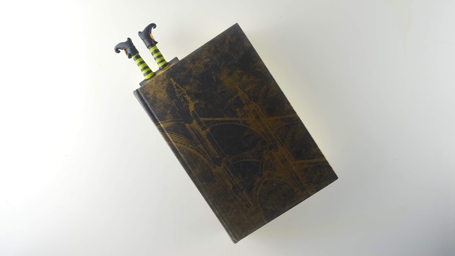 halloween marcapáginas arcilla polimérica