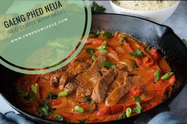 Gaeng Phed Neua (Red Curry With Beef)