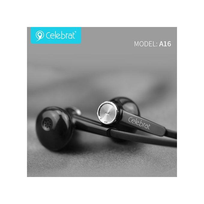 Celebrat A16 Wireless Neck Hanging Earphone Black 7agat Online