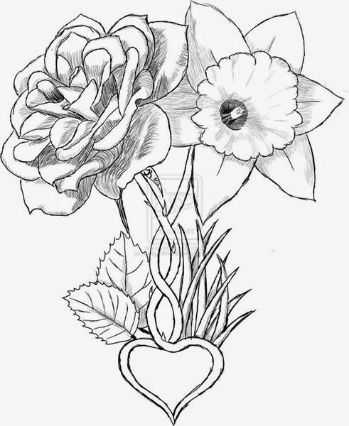 flowers drawings tattoos flowers drawings tattoos flowers drawings ...