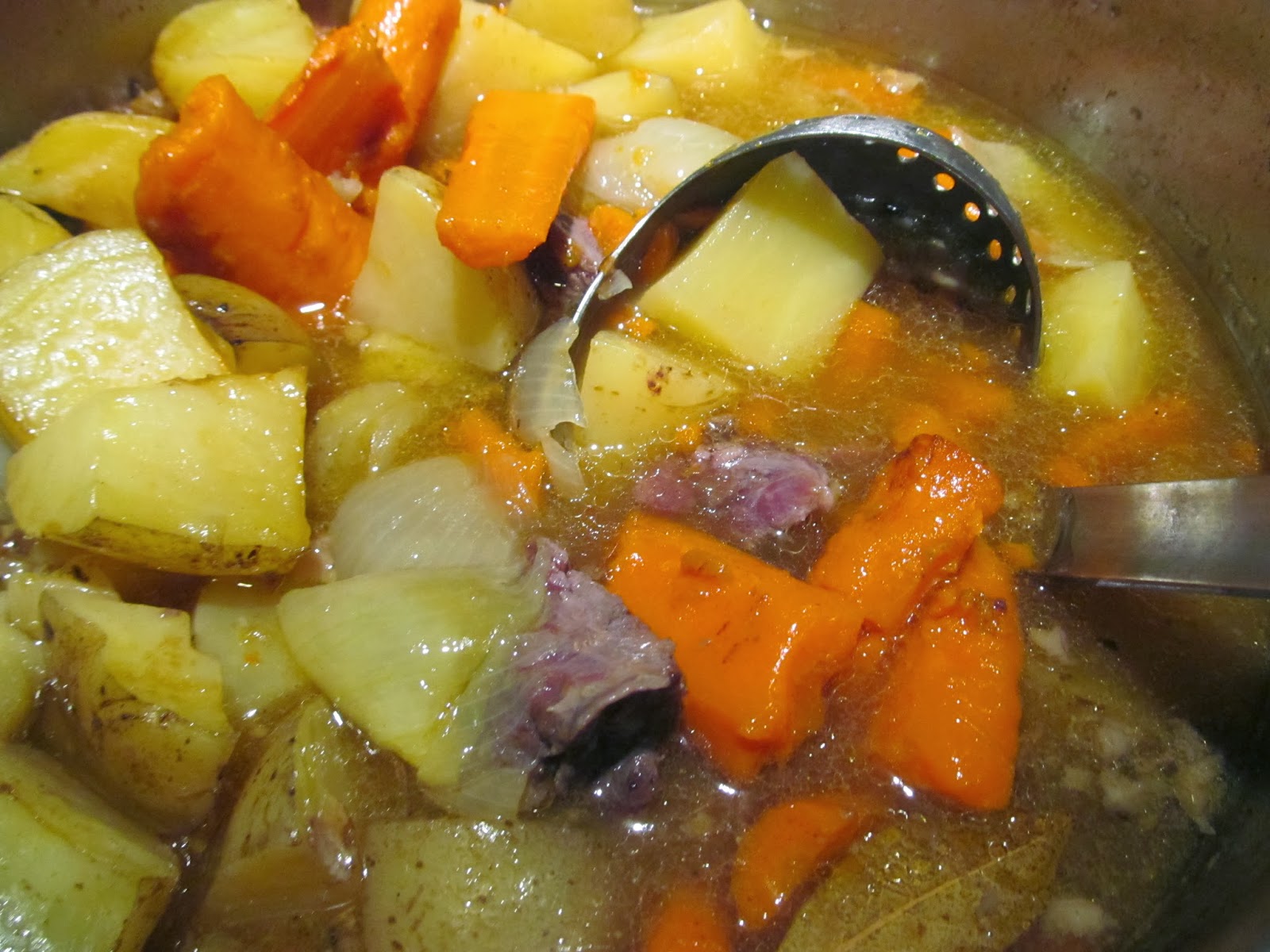 down on the farm Beef Shank Pot Roast, Gravy, Bone Broth (and marrow