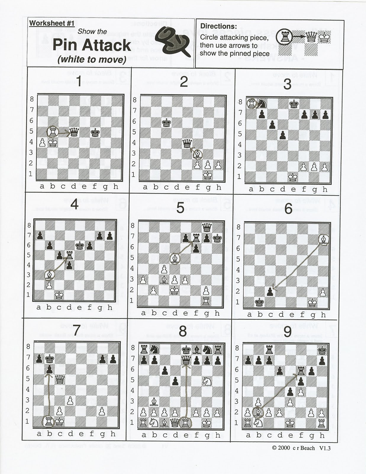 Chess Puzzles Printable Worksheets Pdf Printable Word Searches