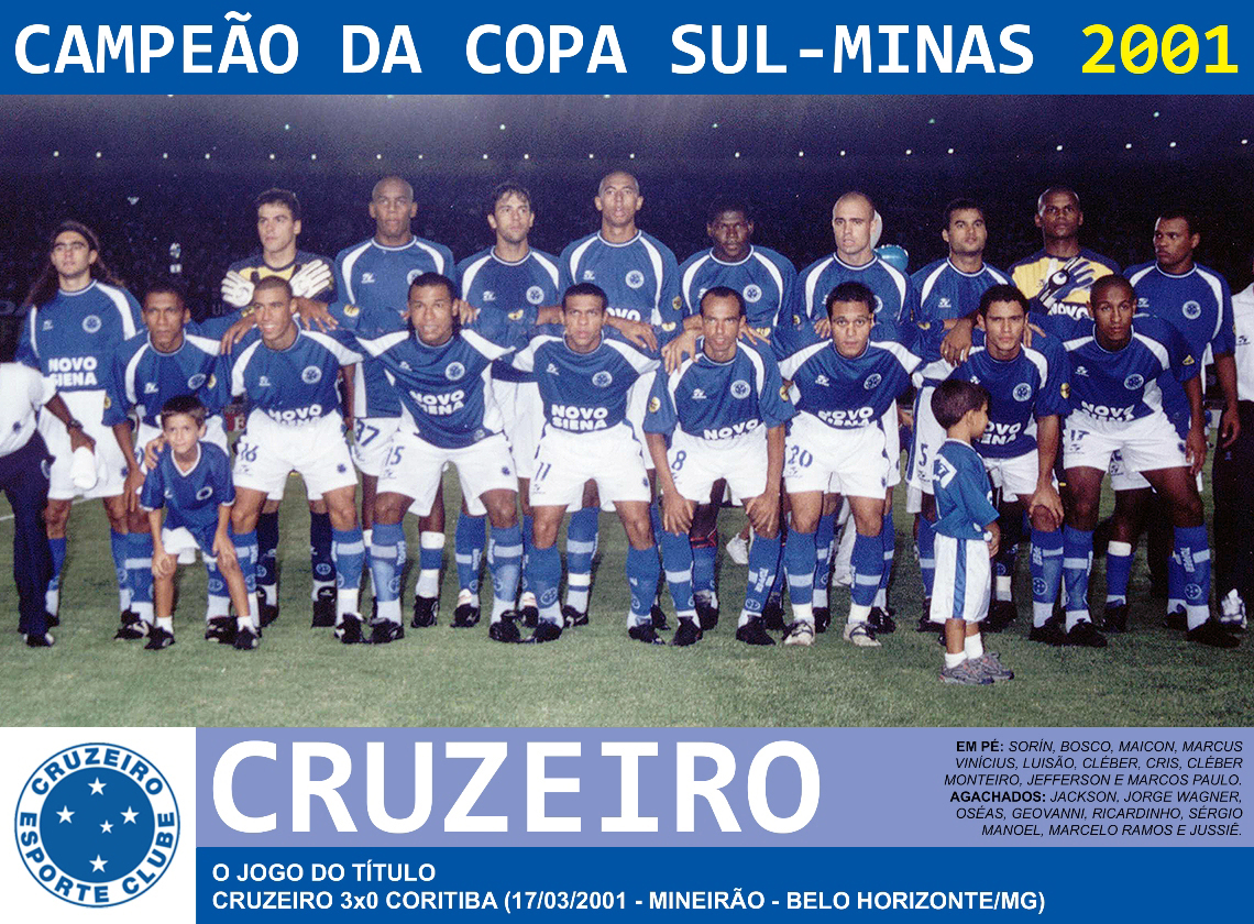 Edição dos Campeões Cruzeiro Campeão da Copa SulMinas 2001