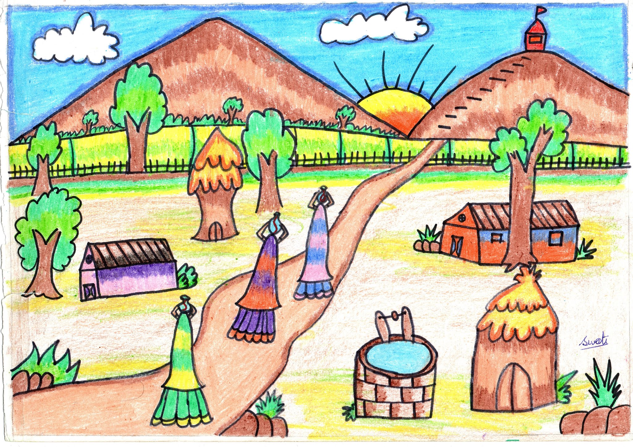 Village Drawing