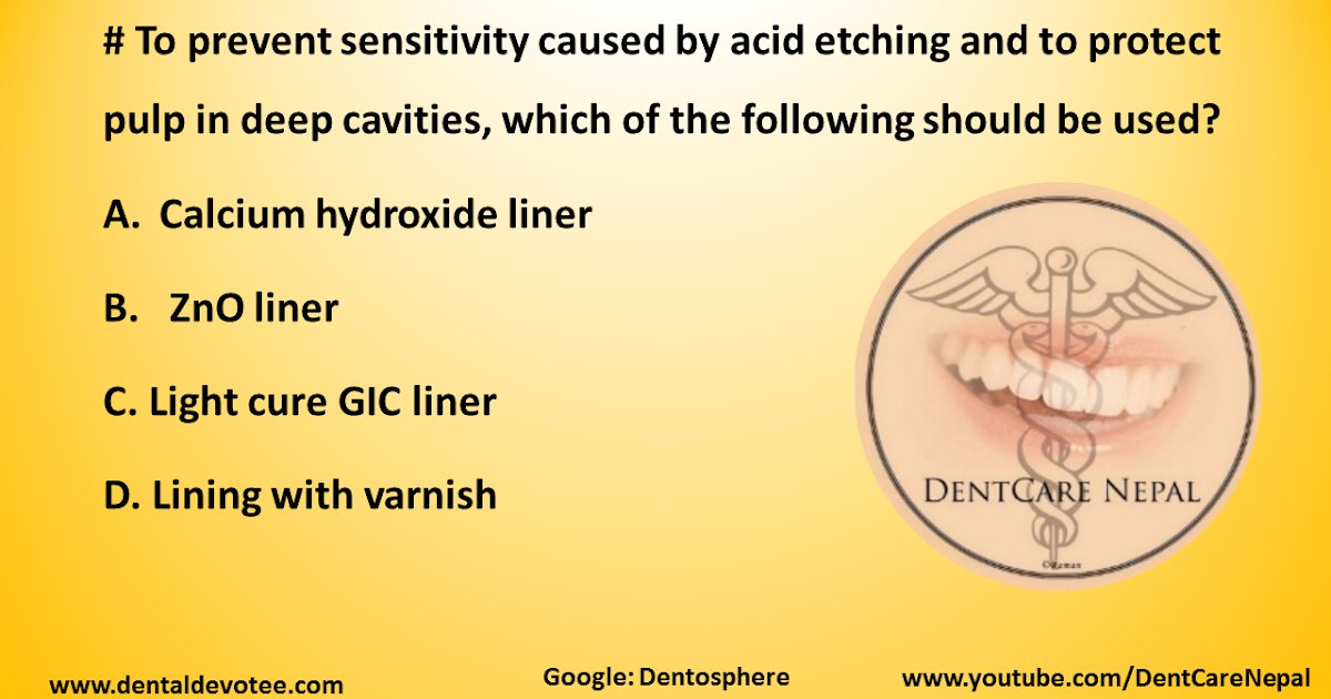 Dentosphere World of Dentistry To prevent sensitivity caused by