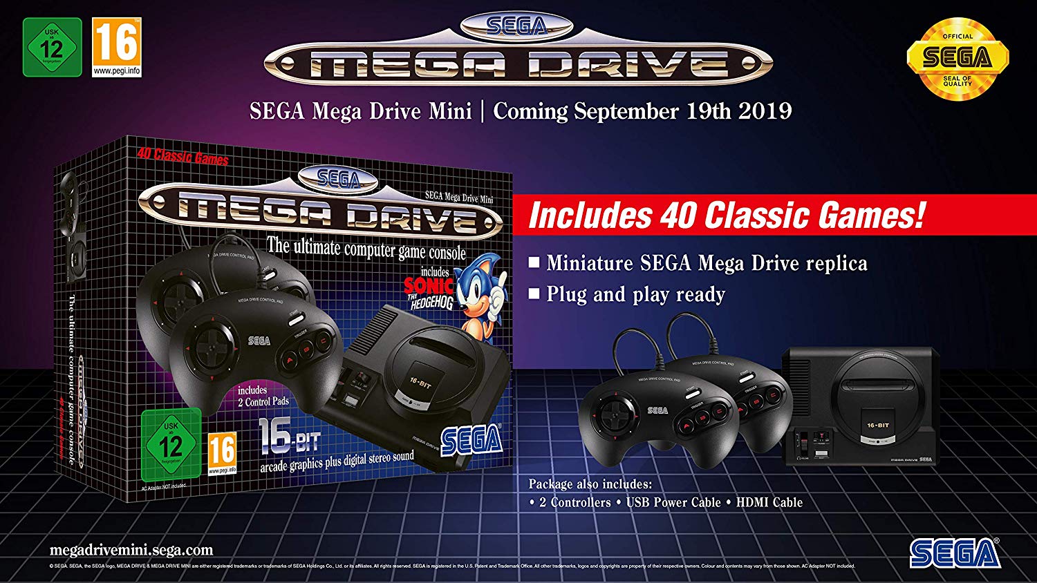 mega drive na caixa 13 jogos sonic street of rage shinobi - Retro