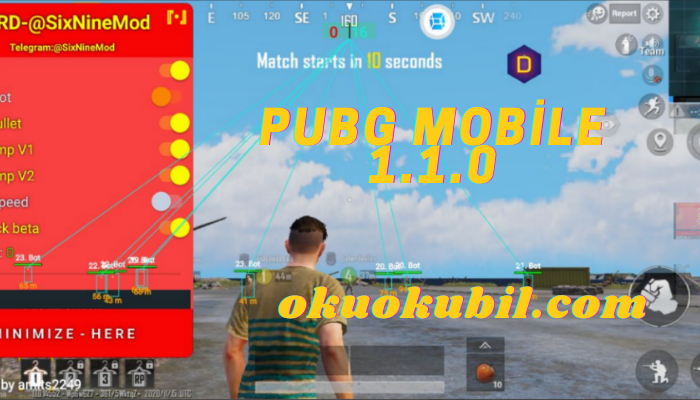 Pubg Mobile Kore 1.1.0 SixNine Mod Menu Hilesi Sezon 16 İndir Yeni