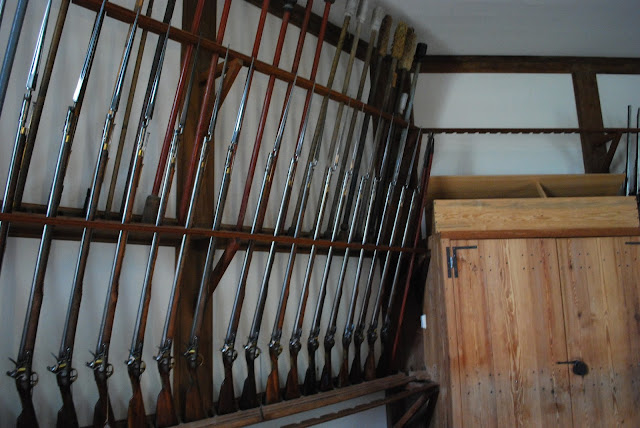 Interior of Powder house, Colonial Williamsburg