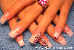 acrylic nail designs nails french tips amazing pretty teens manicure acrylics bridal tip pink unas cool nailart
