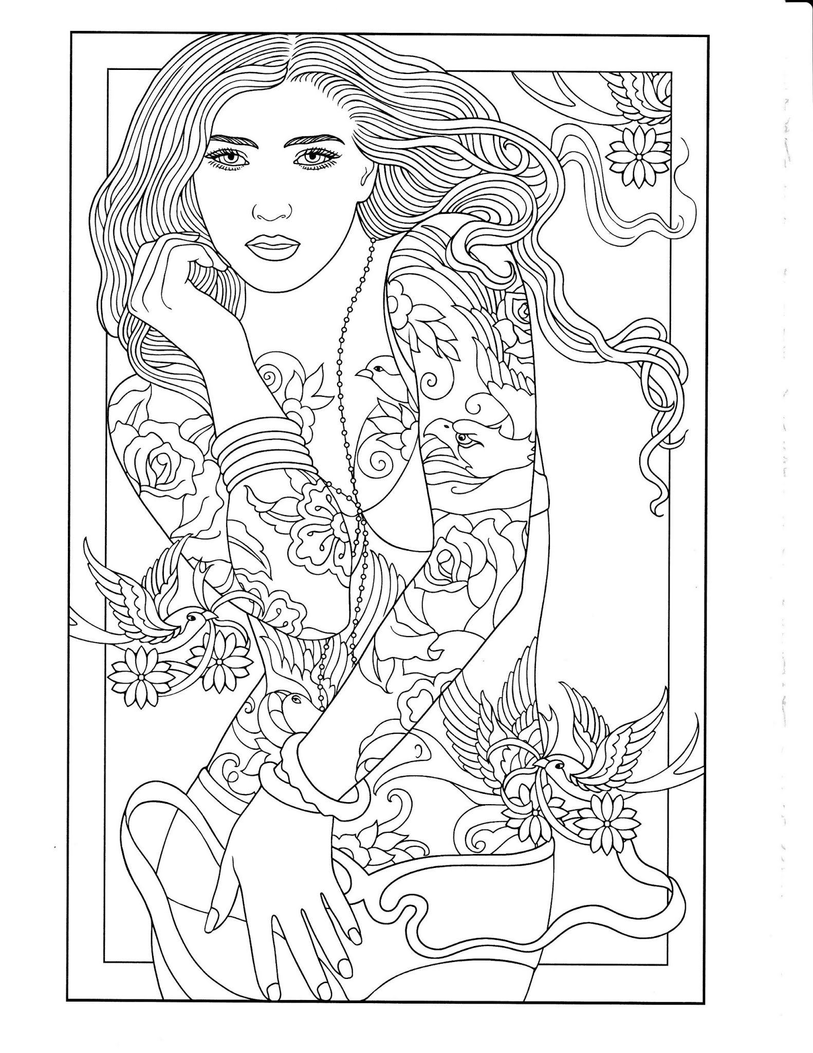 Tattoo Coloring Pages Coloring Print