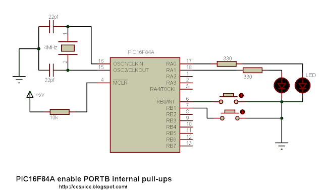 pic16f84a internal pull-up ccs pic c enable pic16f84a internal pull-up ccs pic c