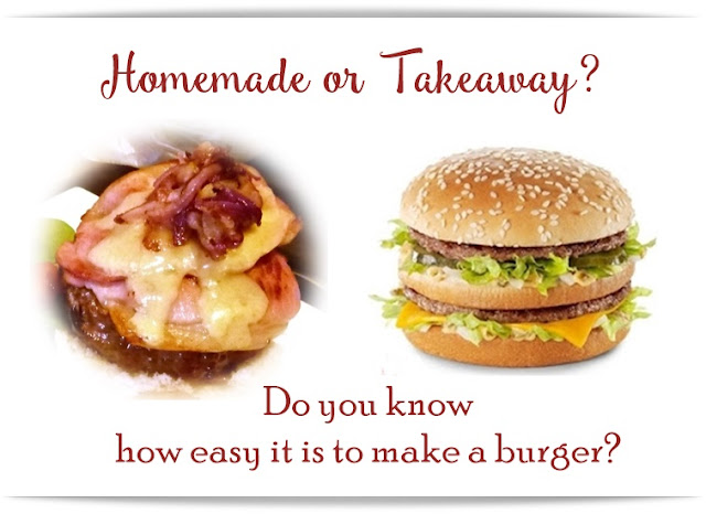 homemade burger vs takeaway