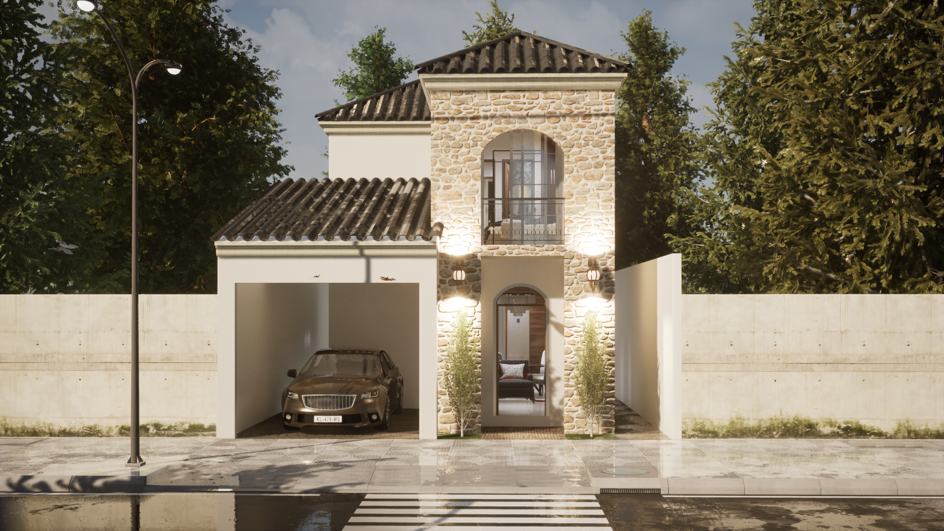 PLANO DE CASA DE 6 X 12 METROS ESTILO CALIFORNIANO - ArchTECH