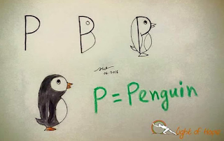Cara Menggambar Hewan Pinguin - https://gihowahe.blogspot.com/