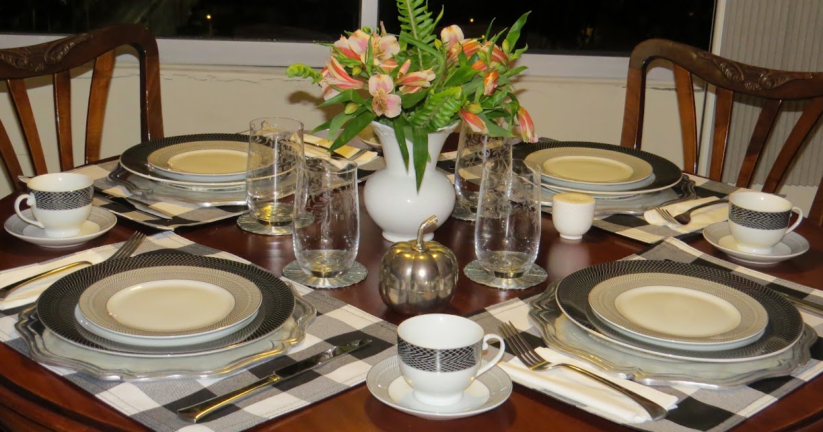 FABBY'S LIVING A Simple "Buffalo Check" Table Setting