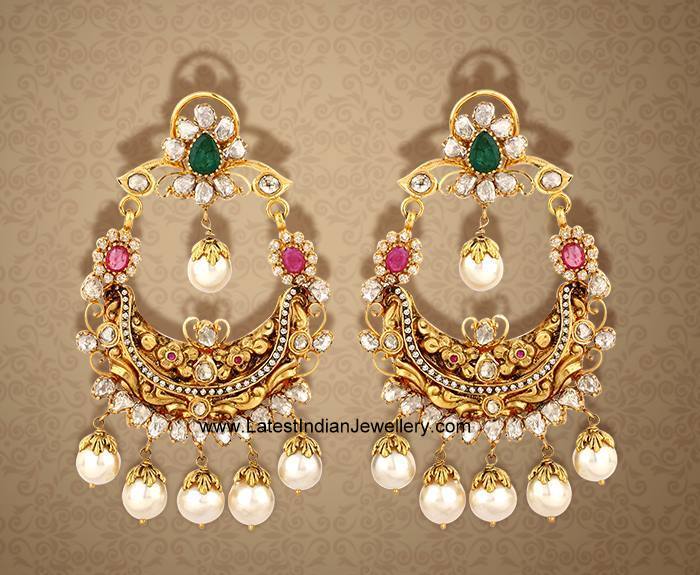 Magnificent Nakshi Chandbali Earrings