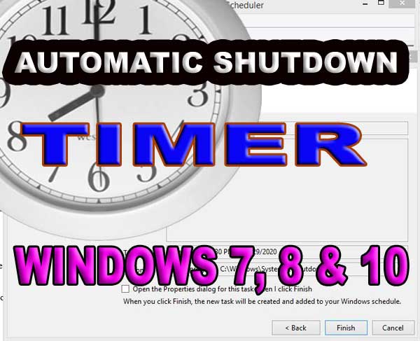Shutdown Timer Windows 7 8 10 |Auto Shutdown Timer