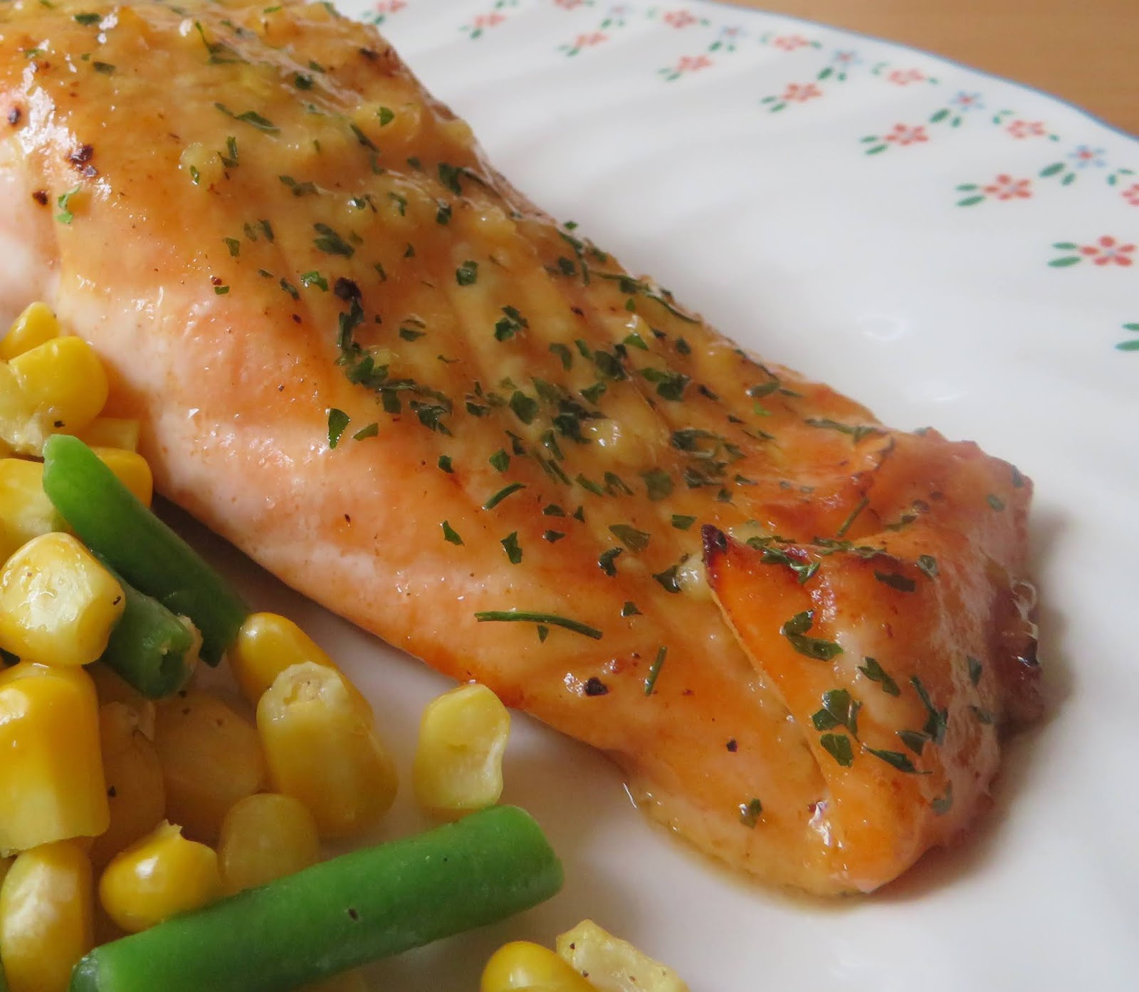 Honey, Mustard & Garlic Salmon The English Kitchen