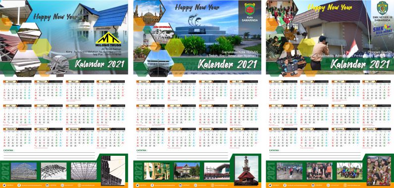 Aneka Model Desain Kalender Dinding 2021 (Free CDR ...