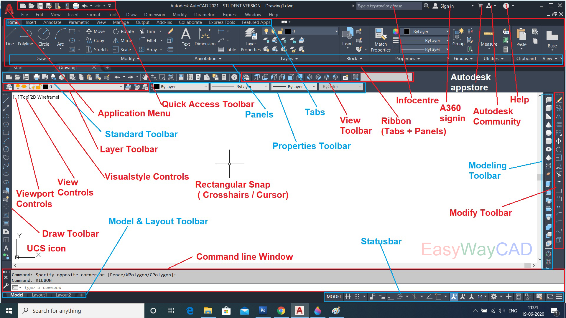 AutoCAD Software learn software steps by stpes