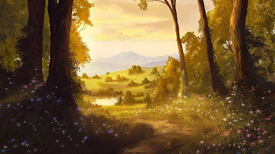 Landscape painting with HD wallpaper