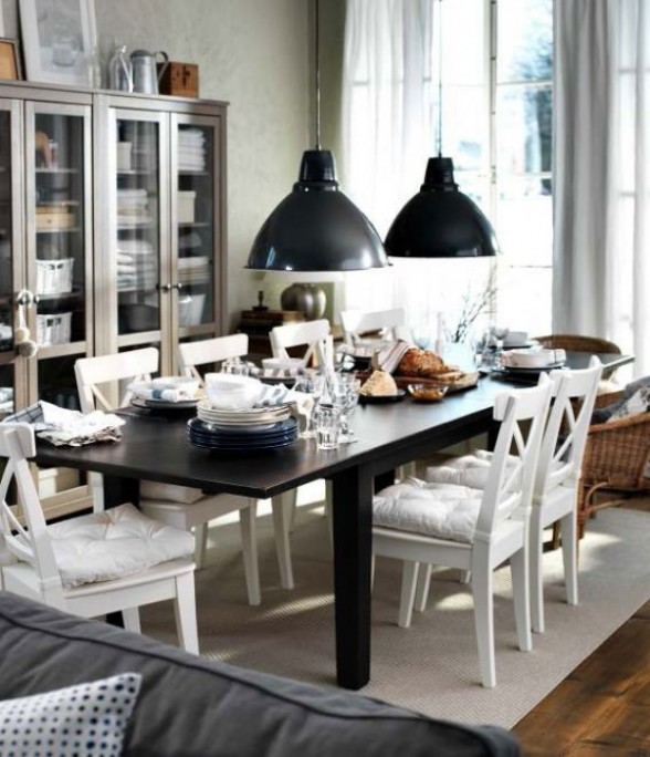 Western Home Decorating: IKEA Dining Room Design Ideas For 2012