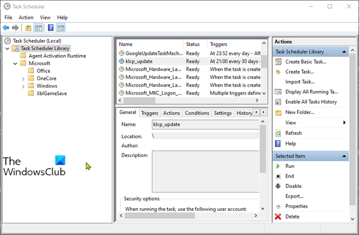Windows 10의 작업 스케줄러에서 작업을 가져오거나 내보내는 방법