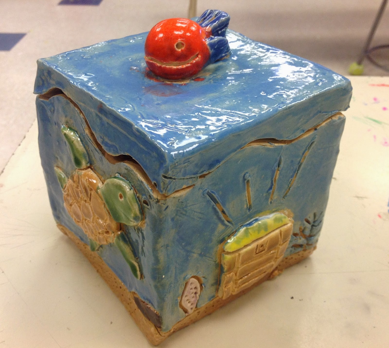 Miss Arty Pants Themed Clay Boxes