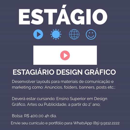 ESTÁGIO DESIGNER GRÁFICO