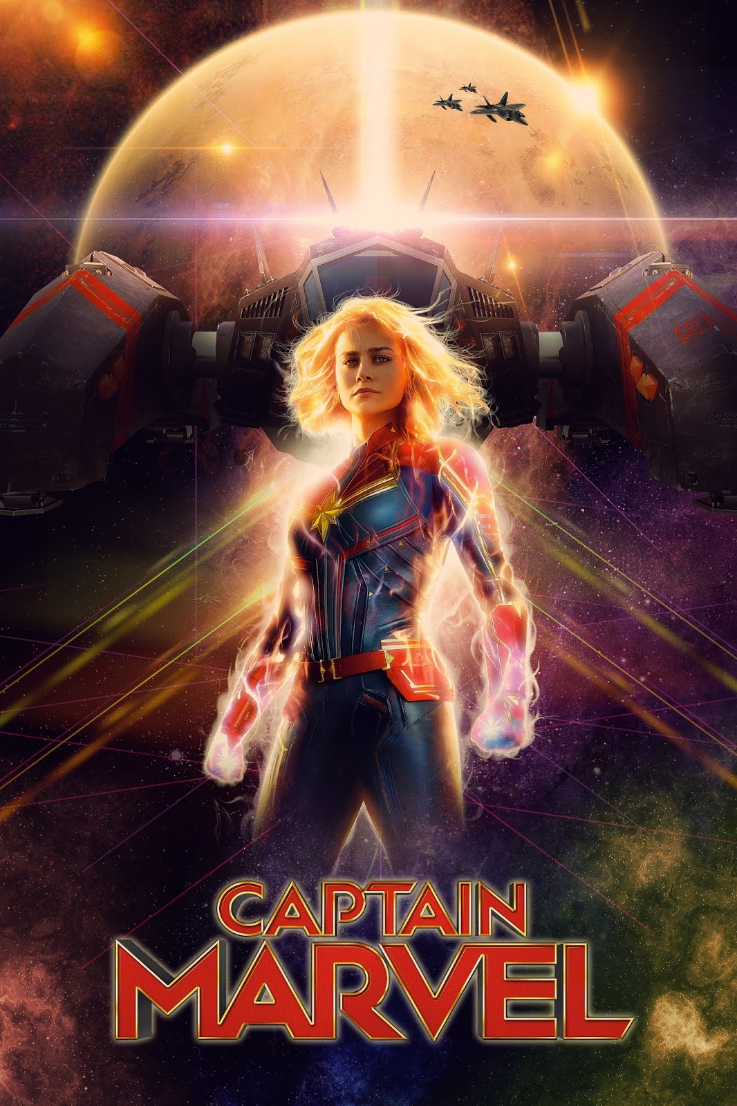 Captain Marvel Movie Poster Design In CC