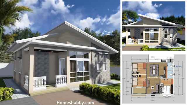  Desain  dan Denah Rumah  Minimalis Ukuran 9  x 7  M dengan 3 