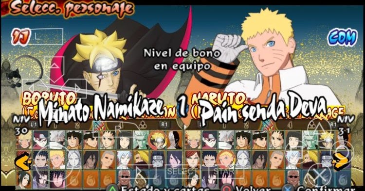 Naruto Storm Legacy ISO PPSSPP MOD Texture dan Save Data