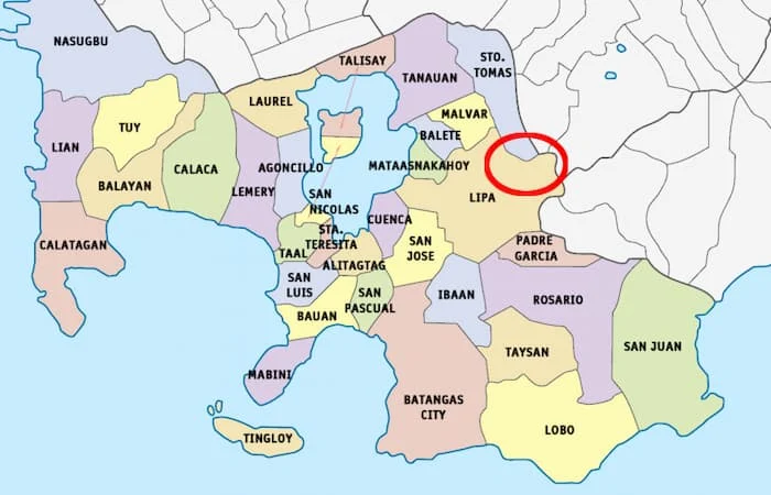 Sto Tomas Batangas Map Finding Barrio Sulok, The Strategic Barrio In Wwii Santo Tomas, Batangas -  Batangas History, Culture And Folklore