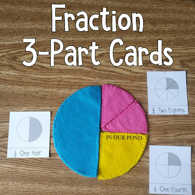 Pizza Fractions and Pretend Play Menu from In Our Pond  #pretendplay #math #fractions #elementary #homeschool #homemade #diy #felt #printables #freeprintables