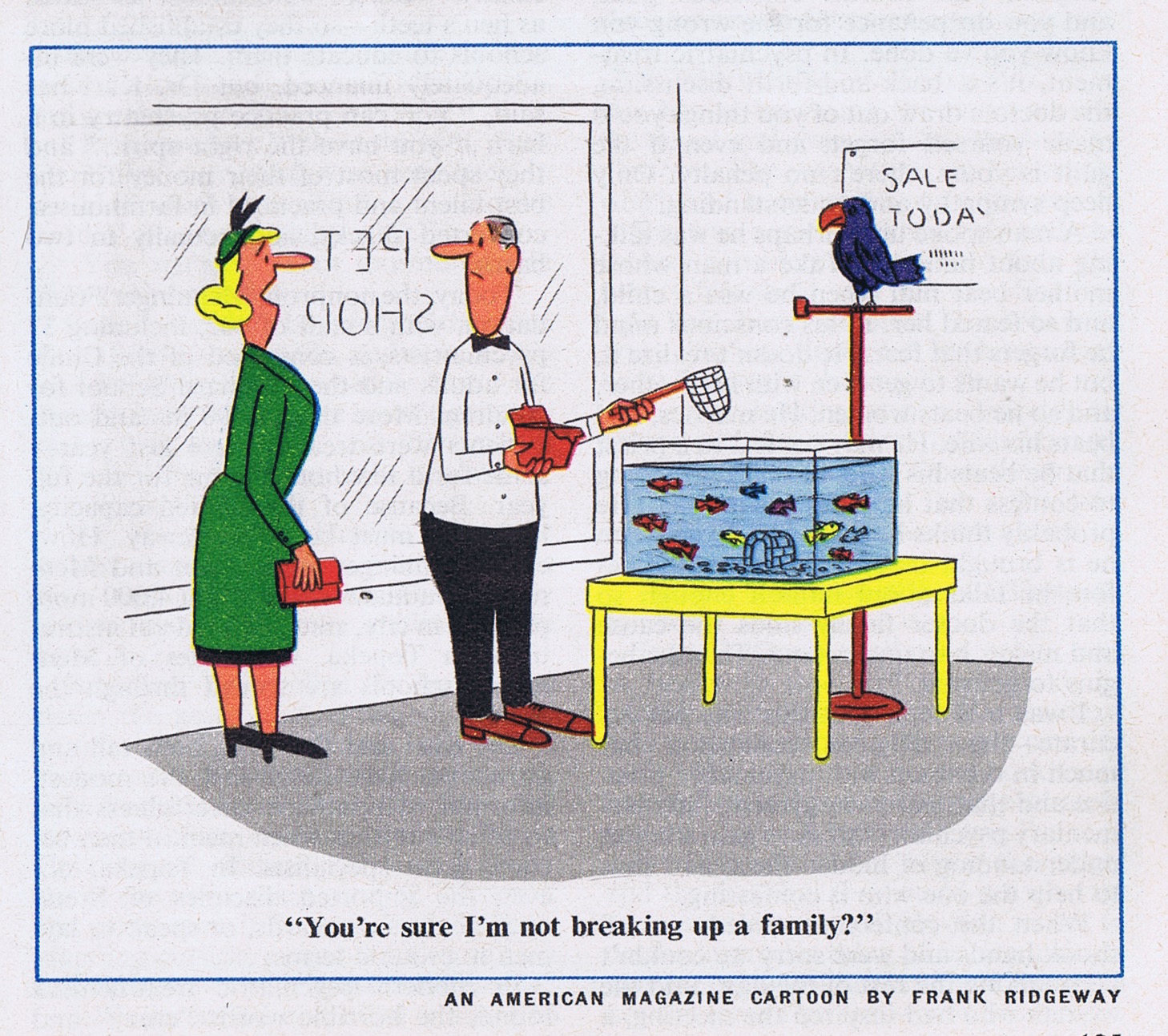 Mike Lynch Cartoons Dick Buchanan's Cartoon File 1950s Color Magazine