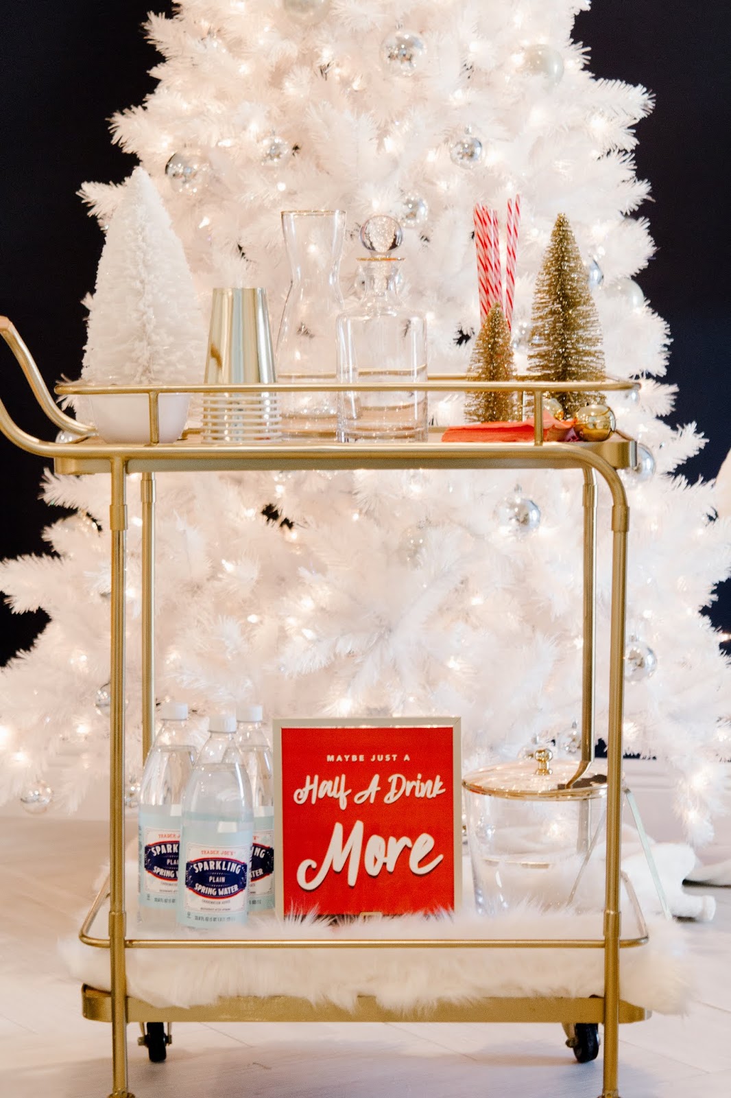 6 Ways to Decorate a Bar Cart for the Holidays Celebration Stylist Popular Party Planning Blog