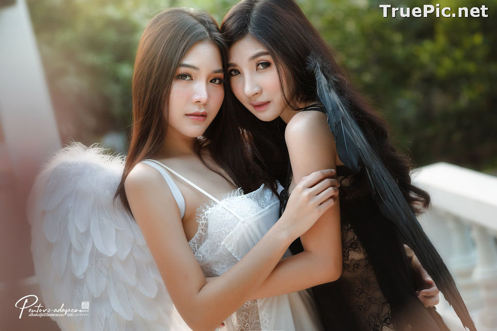 Image Thailand Model - Phitchamol Srijantanet and Pattamaporn Keawkum - Angel and Demon - TruePic.net - Picture-3