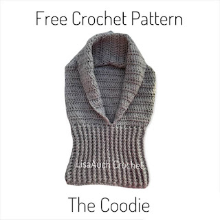 Free easy crochet pattern hooded cowl- turtleneck hooded cowl pattern written free
