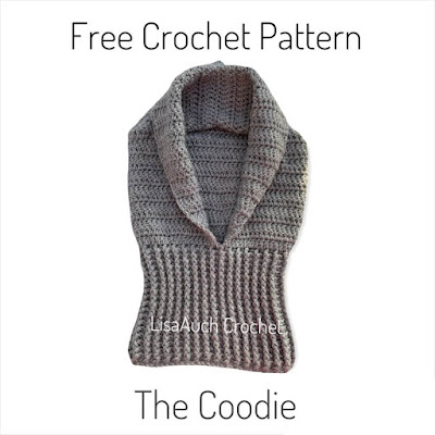 Free easy crochet pattern hooded cowl- turtleneck hooded cowl pattern written free