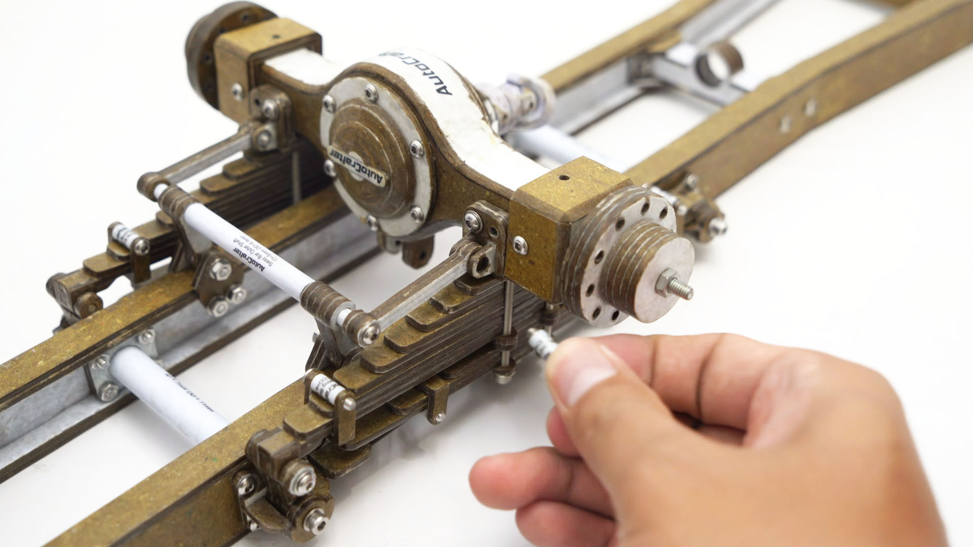 Scania RC Truck Chassis Part 11 How To Make Rear Suspension Leaf Springs for Single Axle