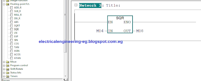 شرح floating point functions فى Siemens PLC موقع الهندسة الكهربية