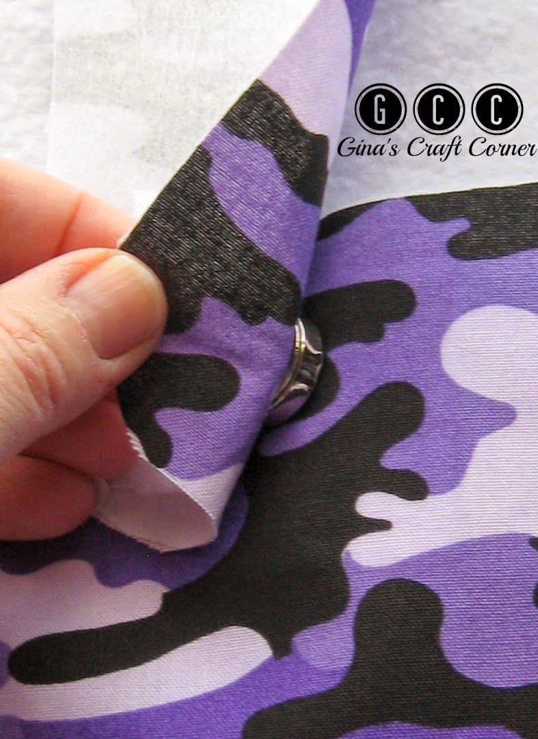 How to add a magnetic snap to bags/totes by Gina's Craft Corner