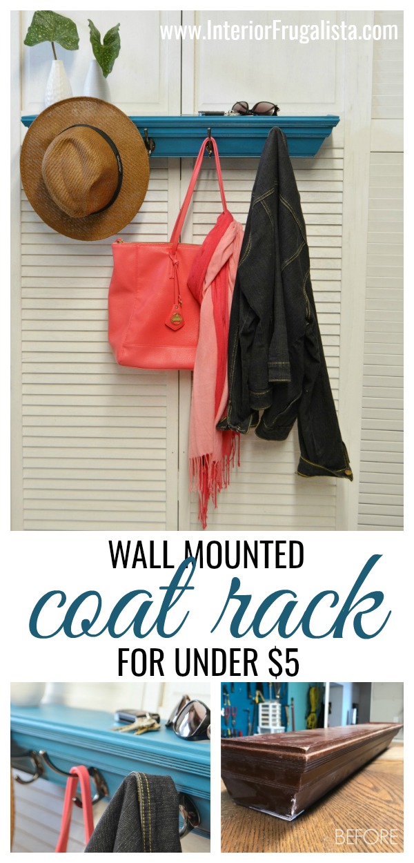 Wall Mounted Coat Rack For Under 5! Interior Frugalista