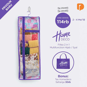 Homedeco Fillea 2 in 1 Multifunction Hijab Syal Organizer