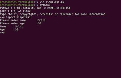 Python Here is list of commands to run Python class
